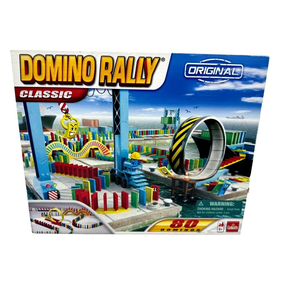 Domino Rally Classic Original 80 Dominos By Goliath For Parts Only